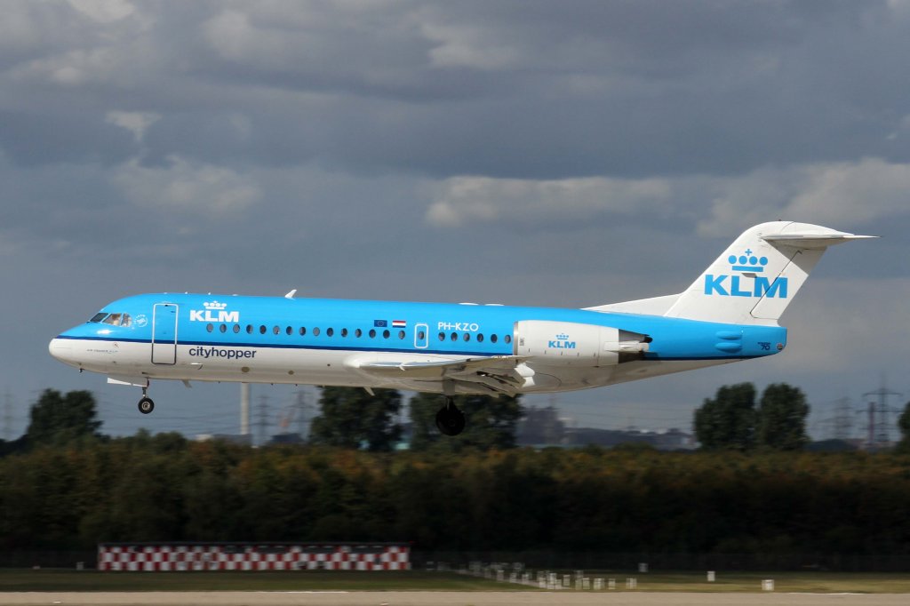 KLM cityhopper, PH-KZO, Fokker, 70, 22.09.2012, DUS-EDDL, Dsseldorf, Germany