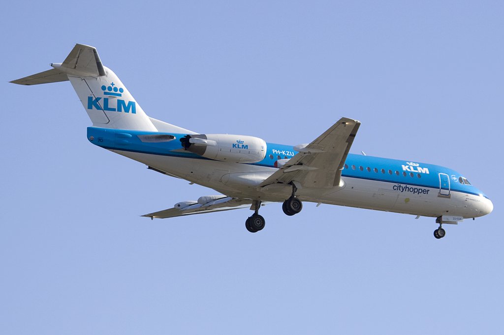 KLM Cityhopper, PH-KZU, Fokker, F-70, 31.08.2009, FRA, Frankfurt, Germany 

