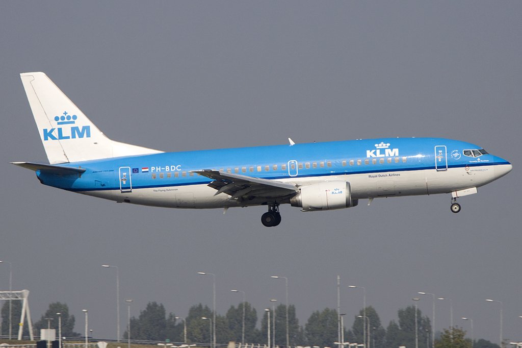 KLM, PH-BDC, Boeing, B737-306, 19.09.2009, AMS, Amsterdam, Niederlande


