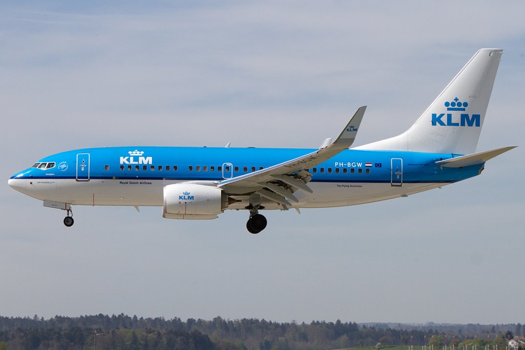 KLM, PH-BGW, Boeing, B737-7K2, 28.04.2012, ZRH, Zrich, Switzerland



