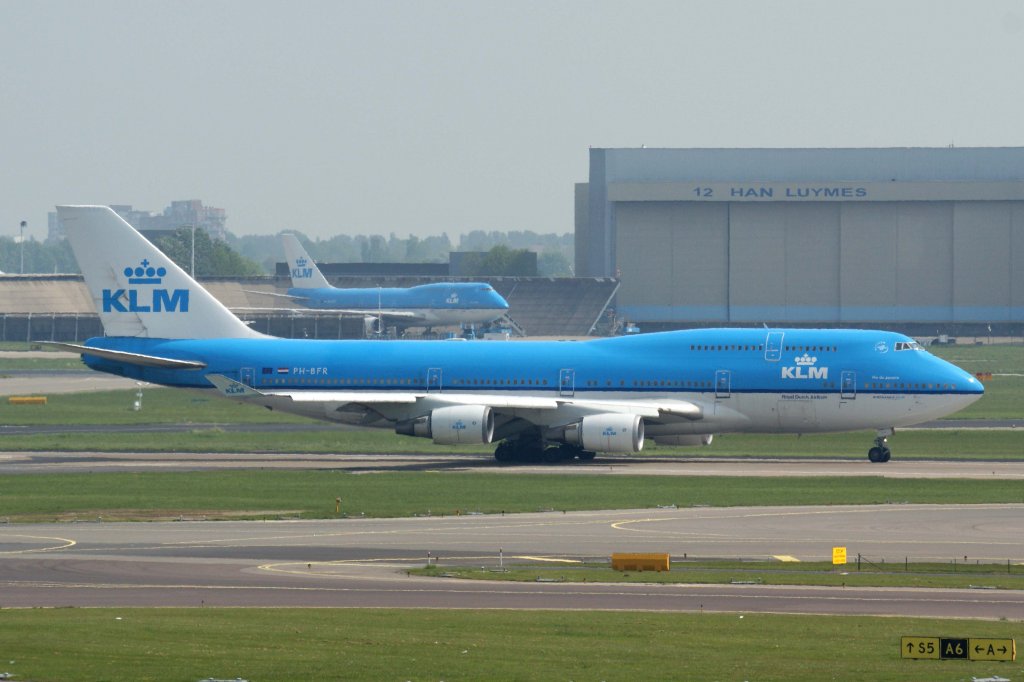 KLM Royal Dutch Airlines, PH-BFR  Rio de Janeiro , Boeing, 747-400 M, 25.05.2012, AMS-EHAM, Amsterdam (Schiphol), Niederlande 