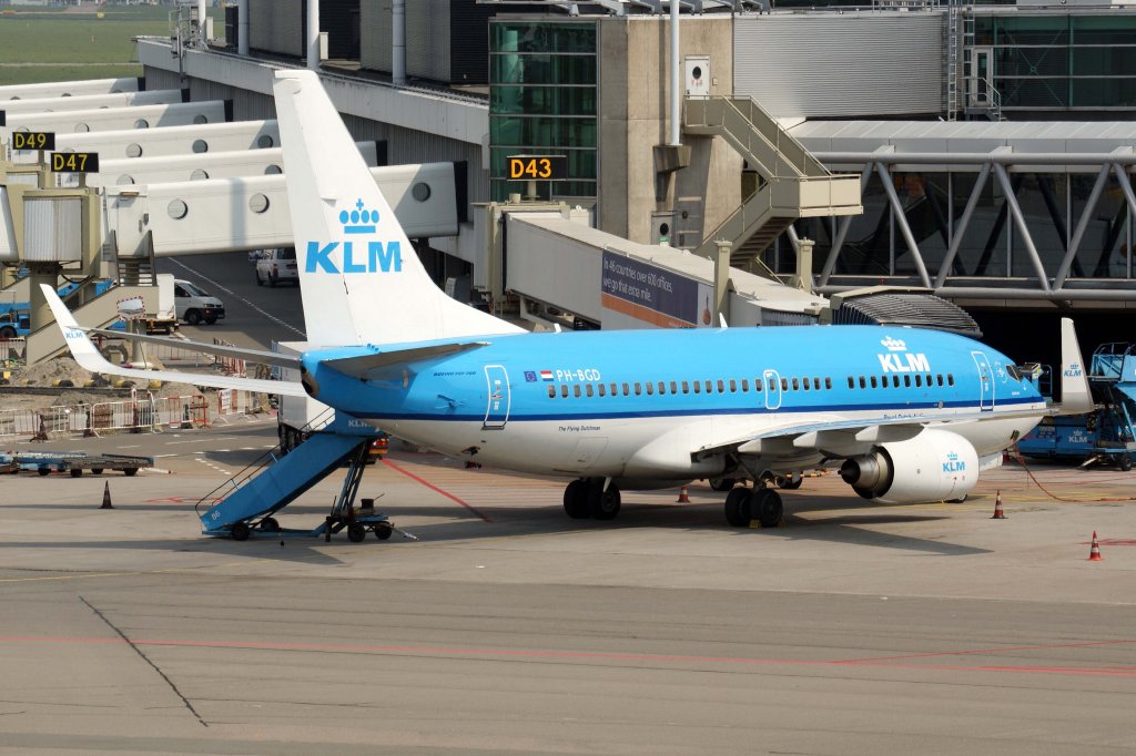 KLM Royal Dutch Airlines, PH-BGD  Goudhaantje - Goldcrest , Boeing, 737-700 wl, 25.05.2012, AMS-EHAM, Amsterdam (Schiphol), Niederlande 