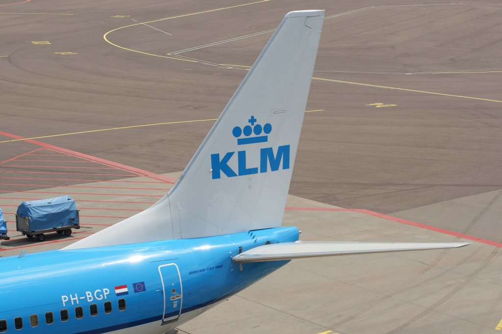 KLM Royal Dutch Airlines, PH-BGP  Pelikaan - Pelican , Boeing, 737-700 wl (Seitenleitwerk/Tail), 25.05.2012, AMS-EHAM, Amsterdam (Schiphol), Niederlande 