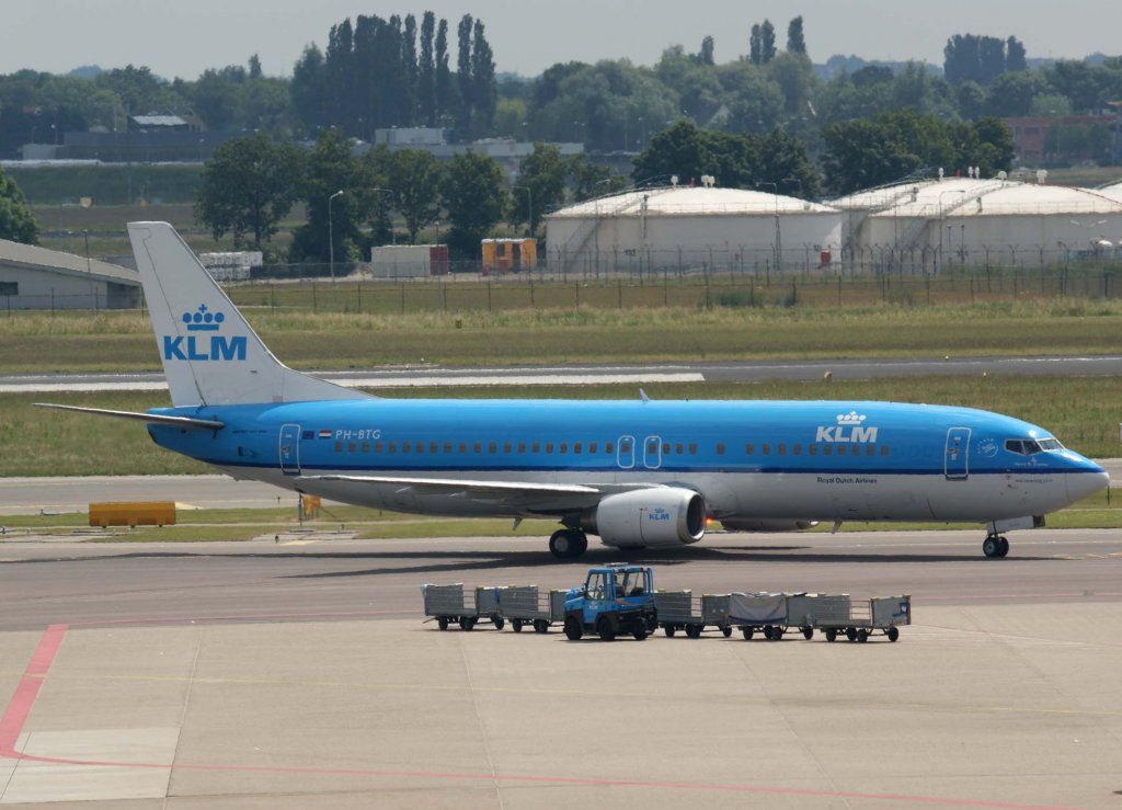 KLM Royal Dutch Airlines, PH-BTG  Henry Morton Stanley , Boeing 737-400, 2010.06.26, AMS-EHAM, Amsterdam (Schiphol), Niederlande

