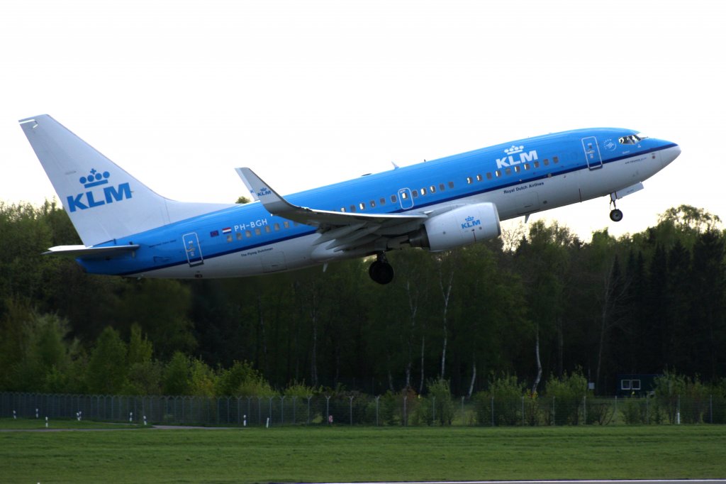 KLM Royal Dutch Airlines,PH-BGH,(c/n38053),Boeing 737-7K2(WL),01.05.2012,HAM-EDDH,Hamburg,Germany