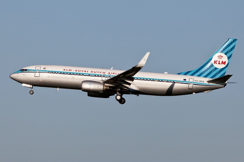 Landung B737/KLM_Retro/Schiphol/Amsterdam/AMS/4.06.2010  