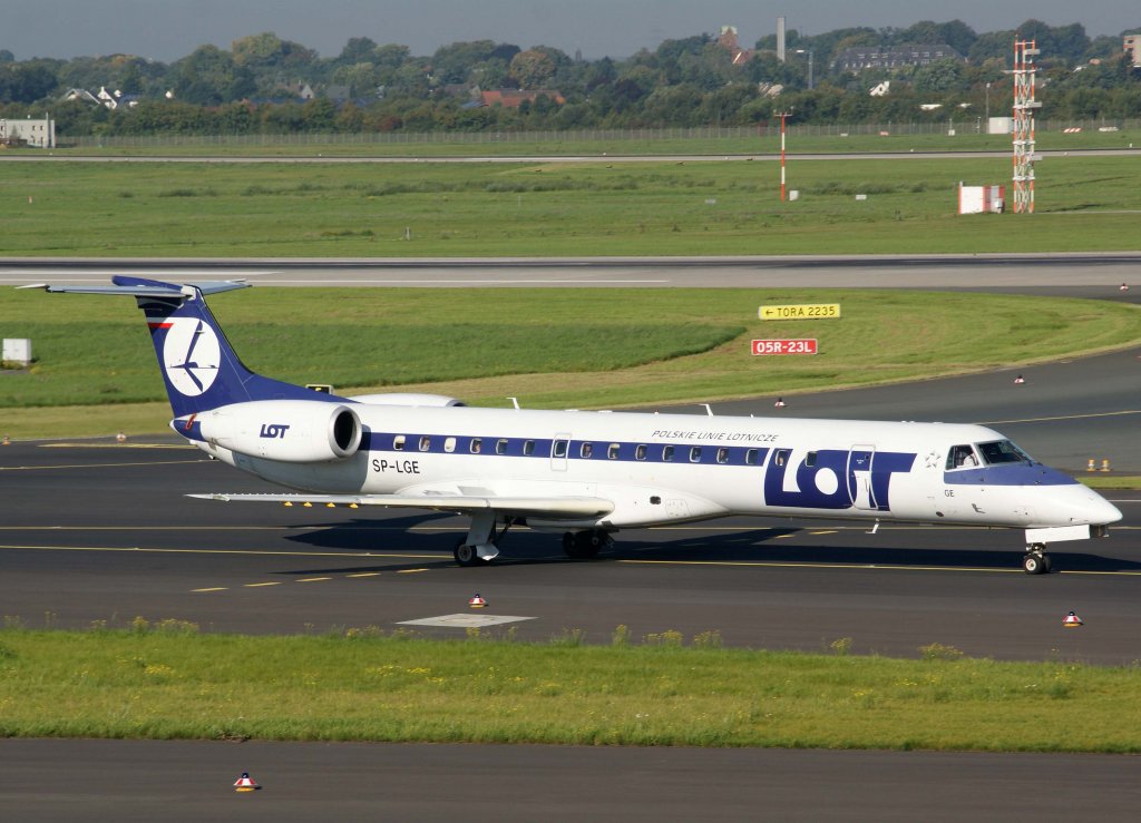 LOT Polish Airlines, SP-LGE, Embraer RJ-145 MP, 2010.09.22, DUS-EDDL, Dsseldorf, Germany 

