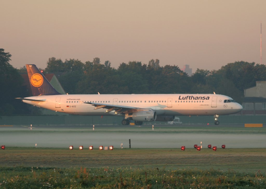 Lufthansa A 321-231 D-AISZ kurz vor dem Start in Berlin-Tegel am 01.10.2011