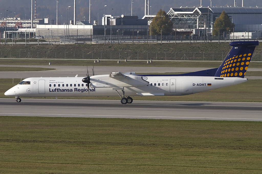 Lufthansa - Augsburg Airways, D-ADHT, deHavilland, DHC-8-402, 25.10.2012, MUC, Mnchen, Germany






