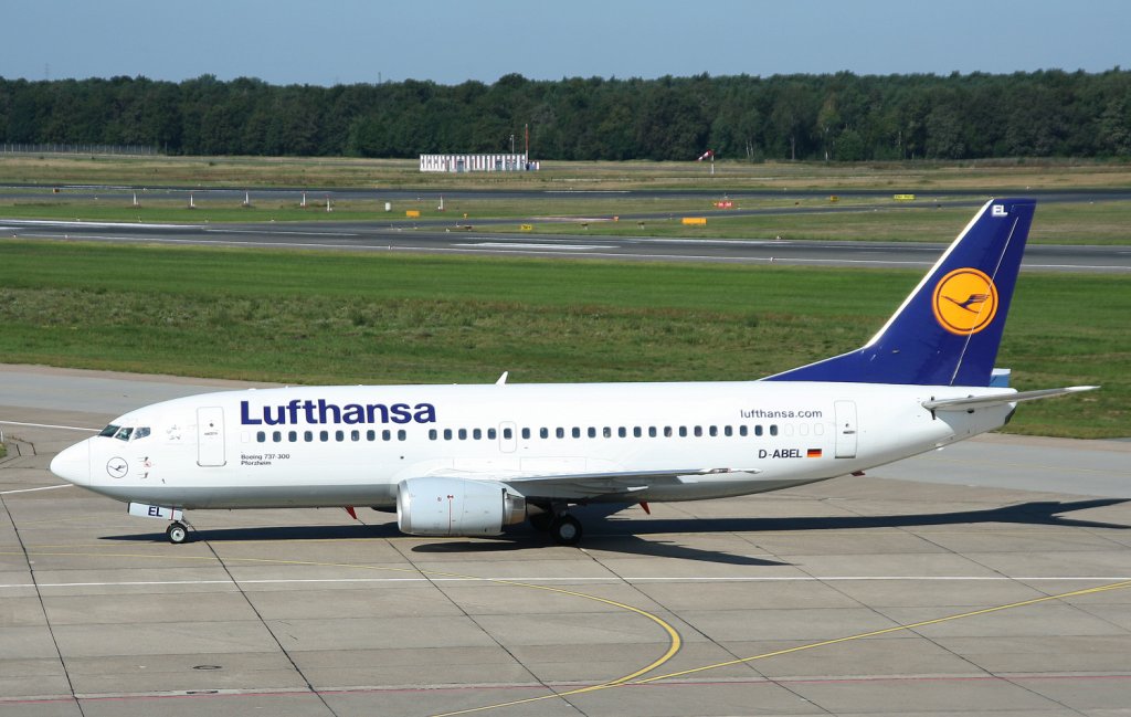 Lufthansa B 737-330 D-ABEL  Pforzheim  am 05.09.2010 auf dem Flughafen Berlin-Tegel