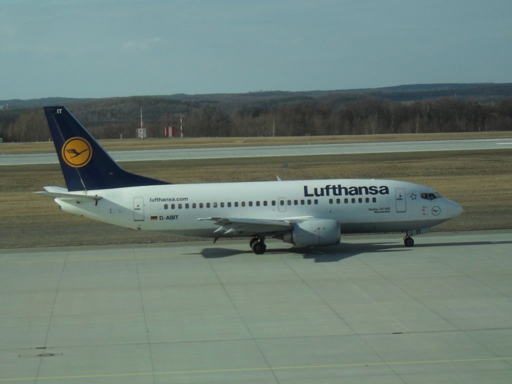 Lufthansa Boeing 737-500 (D-ABIT) , Dresden 27.02.2010
