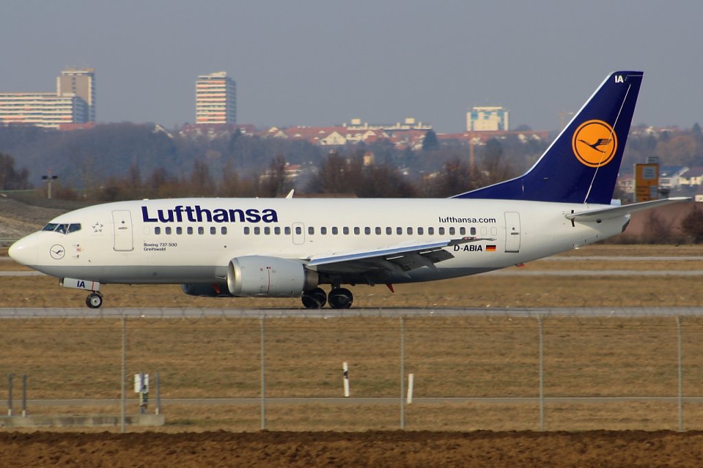 Lufthansa 
Boeing 737-530 
D-ABIA 
STR Stuttgart [Echterdingen], Germany
12.02.11