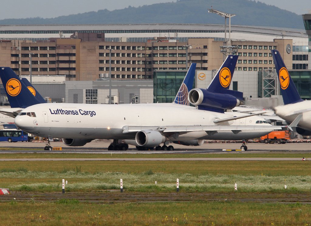 Lufthansa Cargo MD-11F D-ALCK am 16.08.2012 auf dem Flughafen Frankfurt am Main