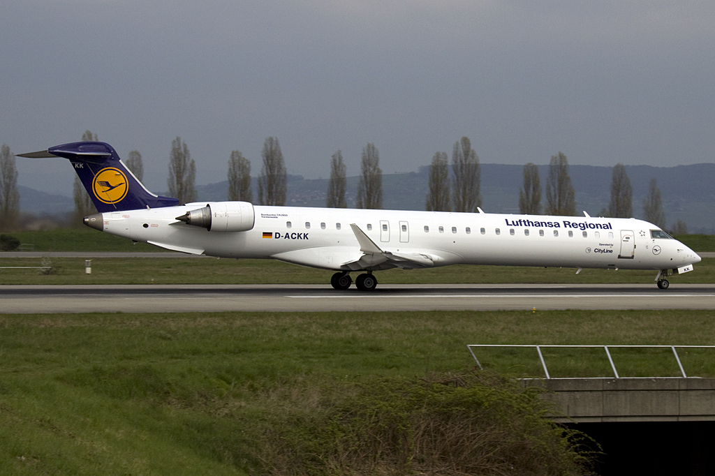 Lufthansa - City Line, D-ACKK, Bombardier, CRJ-900, 15.04.2010, BSL, Basel, Switzerland


