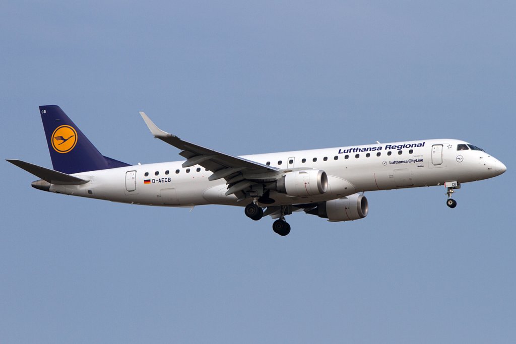 Lufthansa - CityLine, D-AECB, Embraer, ERJ-190, 14.04.2012, FRA, Frankfurt, Germany 



