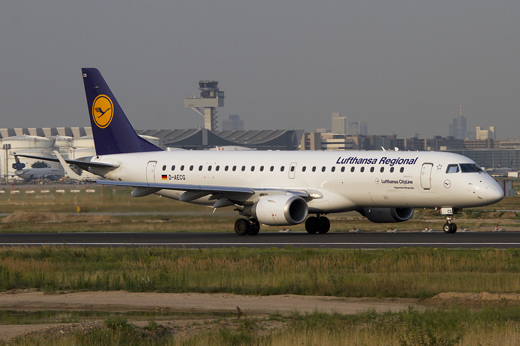 Lufthansa - CityLine, D-AECG, Embraer, ERJ-190, 21.08.2012, FRA, Frankfurt, Germany 



