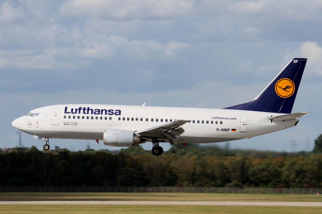 Lufthansa, D-ABEF  Weiden i.d.OPf. , Boeing, 737-300, 22.09.2012, DUS-EDDL, Dsseldorf, Germany