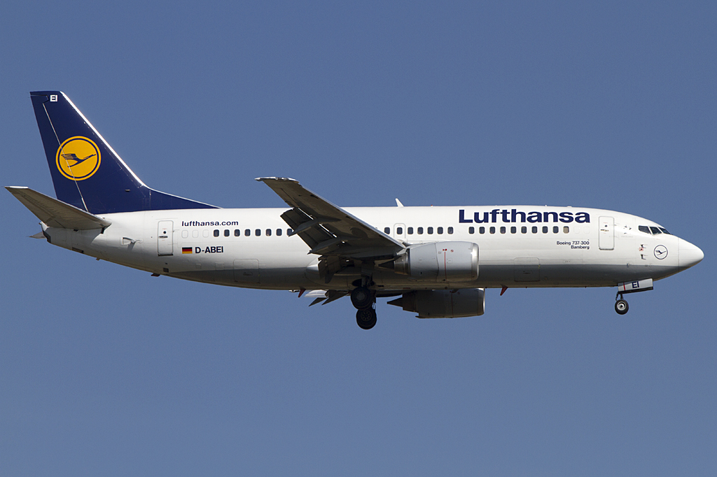 Lufthansa, D-ABEI, Boeing, B737-330, 24.04.2010, FRA, Frankfurt, Germany 


