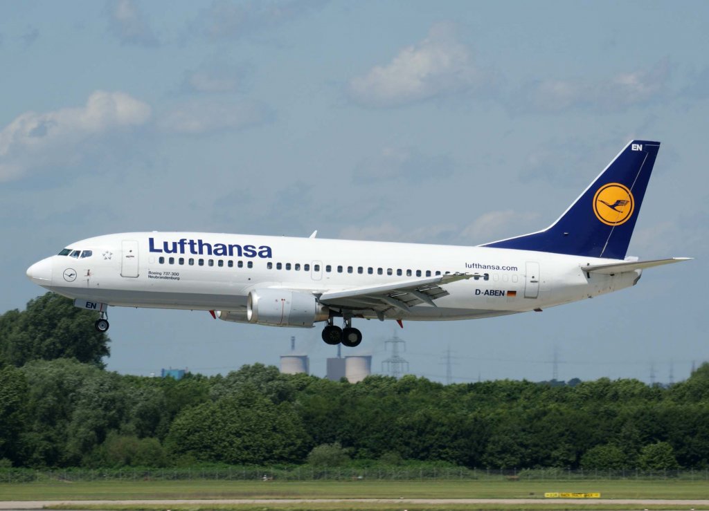 Lufthansa, D-ABEN, Boeing 737-300 (Neubrandenburg)(lufthansa.com), 2010.06.11, DUS-EDDL, Dsseldorf, Germany