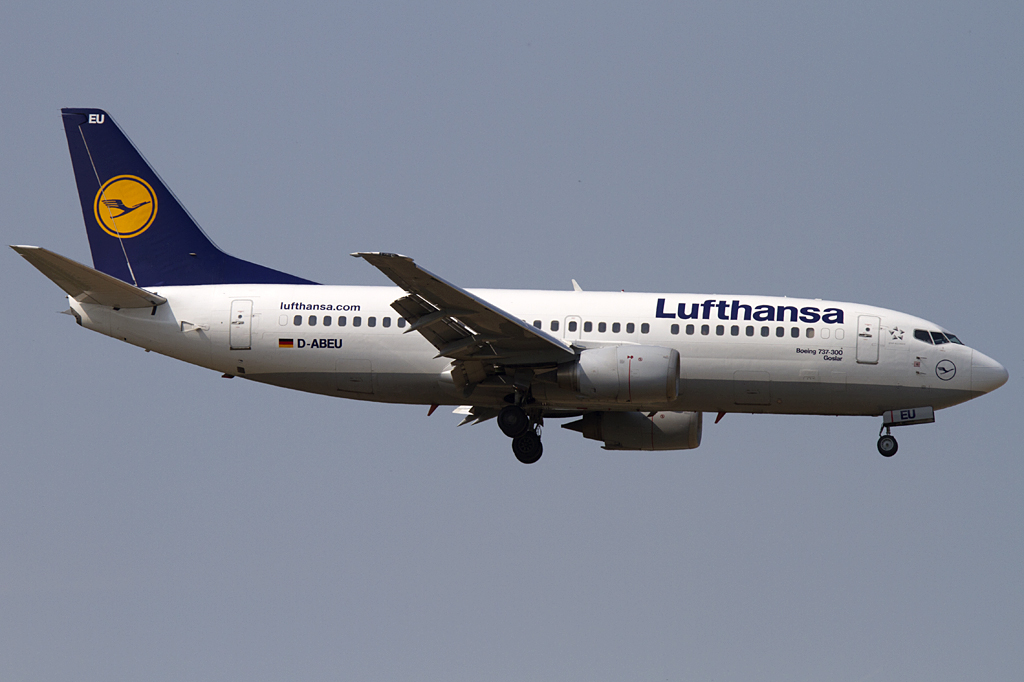 Lufthansa, D-ABEU, Boeing, B737-330, 24.04.2011, FRA, Frankfurt, Germany 




