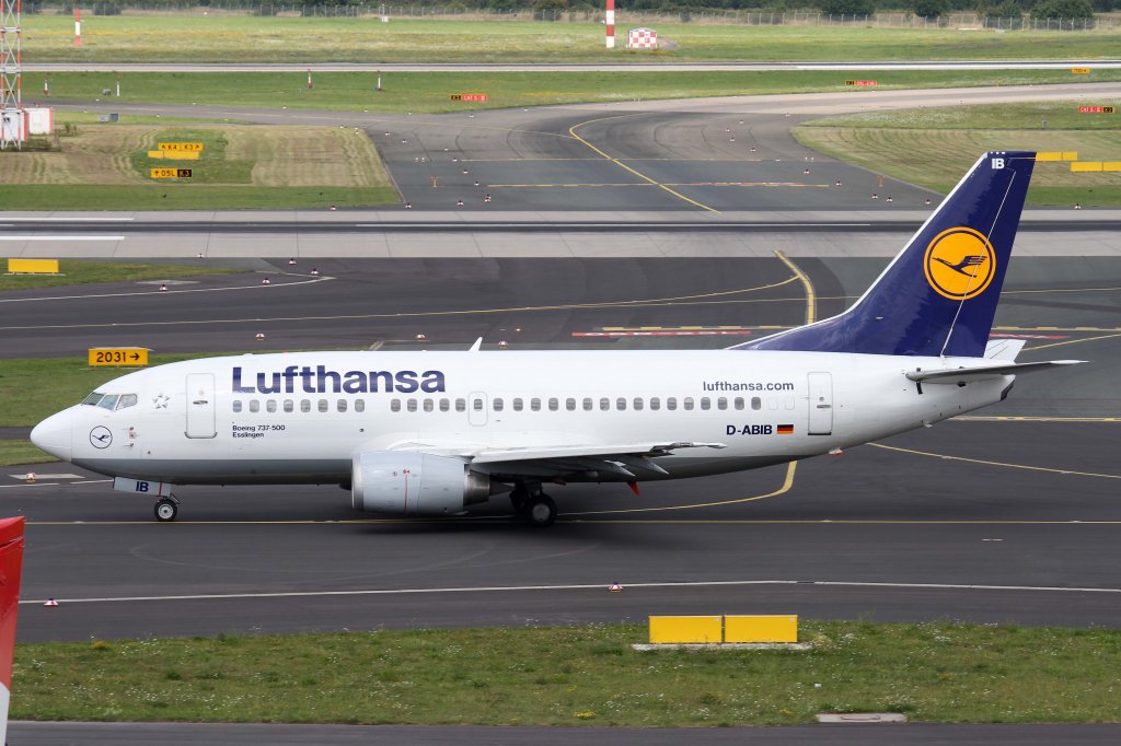 Lufthansa, D-ABIB  Esslingen , Boeing, 737-500, 11.08.2012, DUS-EDDL, Dsseldorf, Germany 