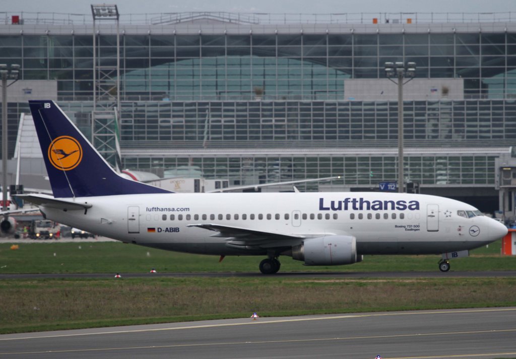 Lufthansa, D-ABIB  Esslingen , Boeing, 737-500, 21.04.2013, FRA-EDDF, Frankfurt, Germany