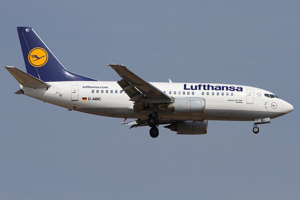 Lufthansa, D-ABIC, Boeing, B737-530, 14.04.2012, FRA, Frankfurt, Germany 





