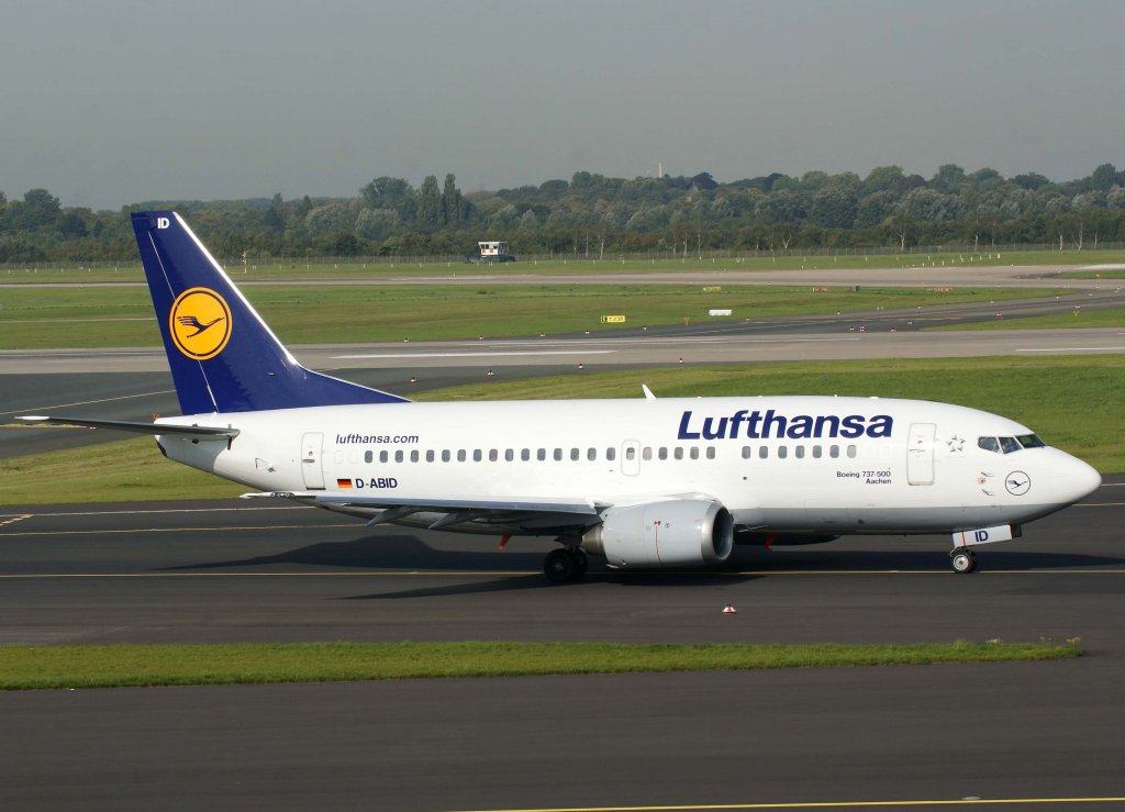 Lufthansa, D-ABID, Boeing 737-500 (Aachen)(lufthansa.com), 2010.09.23, DUS-EDDL, Dsseldorf, Germany 
