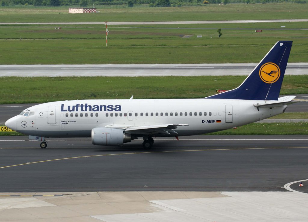 Lufthansa, D-ABIF, Boeing 737-500 (Landau), 2009.05.13, DUS, Dsseldorf, Germany