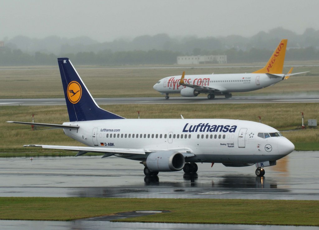 Lufthansa, D-ABIK  Rastatt , Boeing 737-500 (lh.com-Sticker), 20.06.2011, DUS-EDDL, Dsseldorf, Germany 

