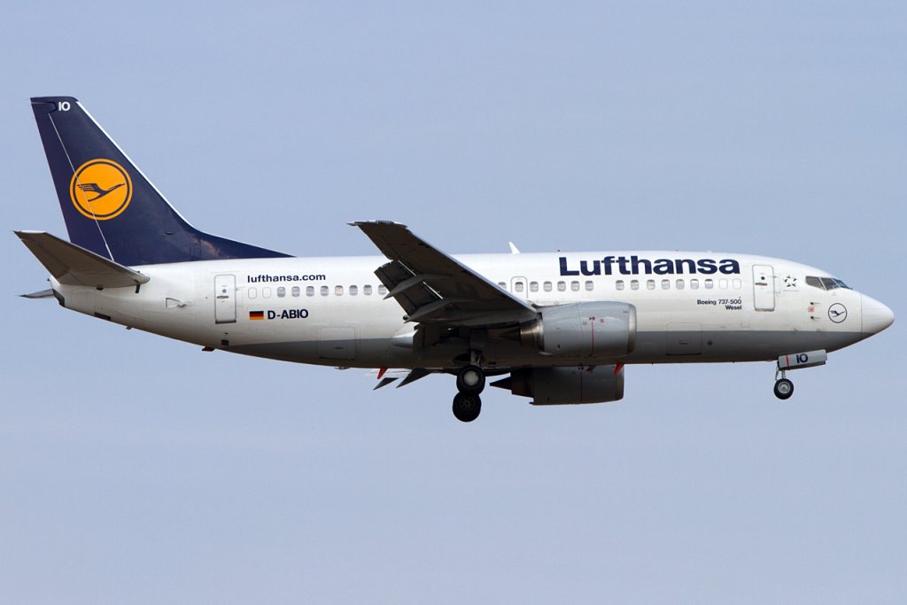 Lufthansa, D-ABIO, Boeing, B737-530, 14.04.2012, FRA, Frankfurt, Germany 


