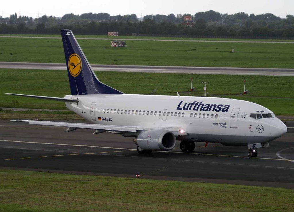 Lufthansa, D-ABJC, Boeing 737-500 (Erding), 2007.09.11, DUS, Dsseldorf, Germany