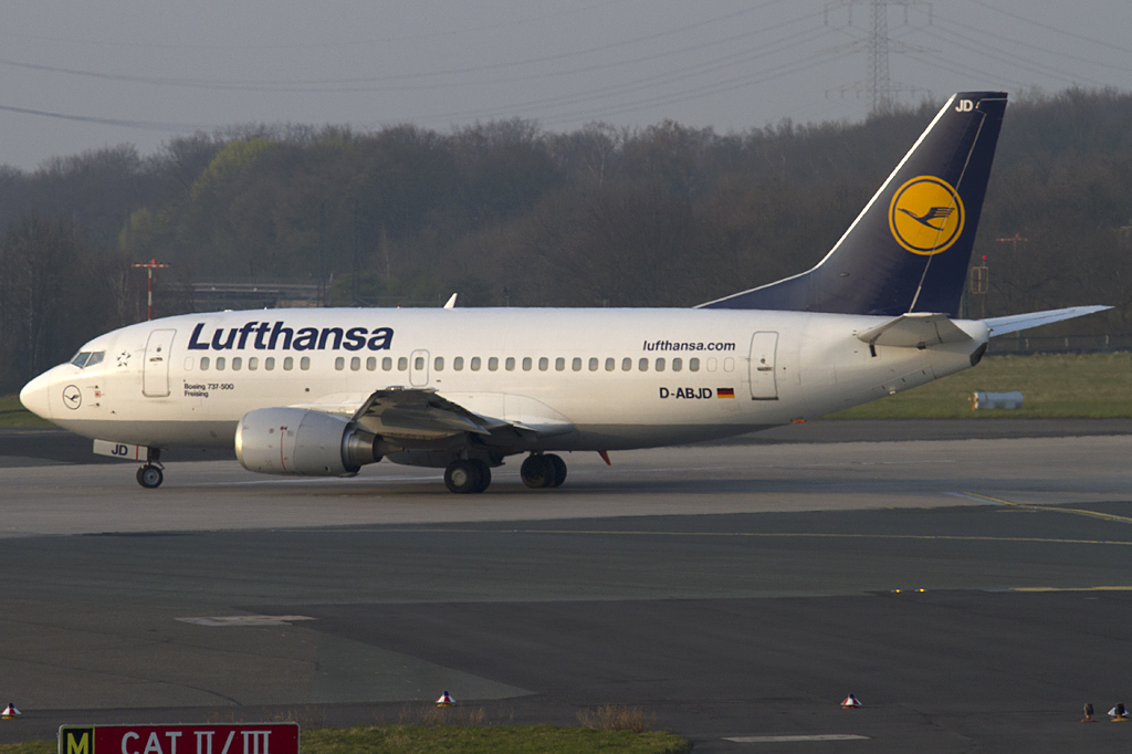 Lufthansa, D-ABJD, Boeing, B737-530, 29.03.2011, DUS, Dsseldorf, Germany 




