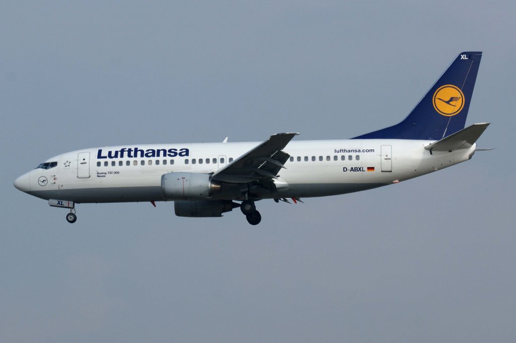 Lufthansa, D-ABXL  Neuss , Boeing, 737-300, 13.04.2012, FRA-EDDF, Frankfurt, Germany

