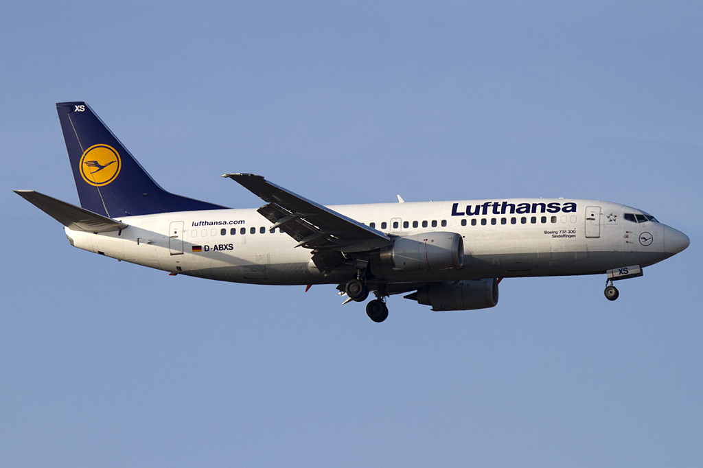 Lufthansa, D-ABXS, Boeing, B737-330, 16.02.2011, FRA, Frankfurt, Germany 




