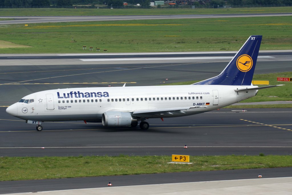 Lufthansa, D-ABXT  Reutlingen , Boeing, 737-300, 11.08.2012, DUS-EDDL, Dsseldorf, Germany 