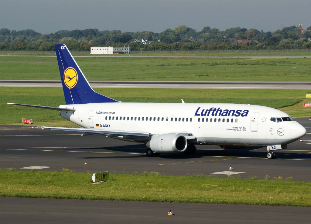 Lufthansa, D-ABXX, Boeing 737-300  Bad Homburg vor der Hhe  (Sticker-lufthansa.com), 2010.09.22, DUS-EDDL, Dsseldorf, Germany 

