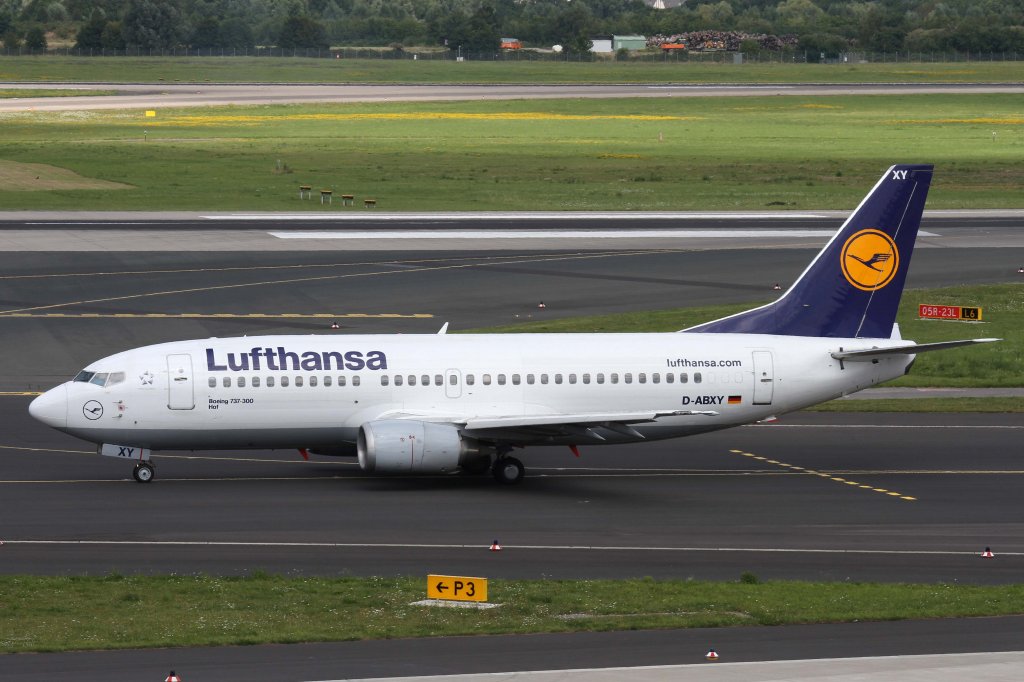 Lufthansa, D-ABXY  Hof , Boeing, 737-300, 11.08.2012, DUS-EDDL, Dsseldorf, Germany 