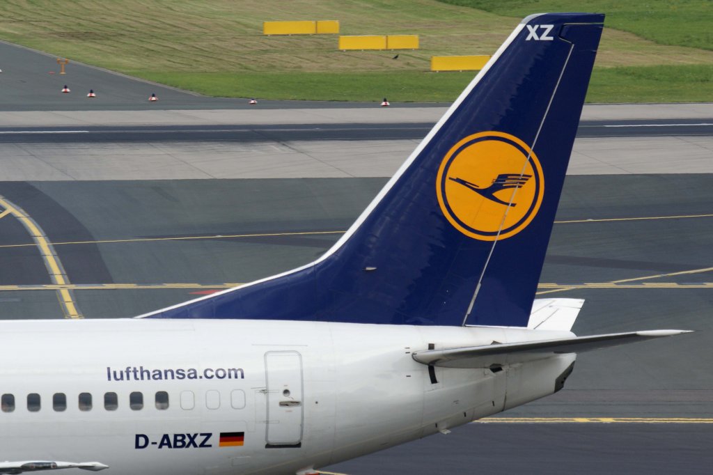 Lufthansa, D-ABXZ  Bad Mergentheim , Boeing, 737-300 (Seitenleitwerk/Tail), 11.08.2012, DUS-EDDL, Dsseldorf, Germany 