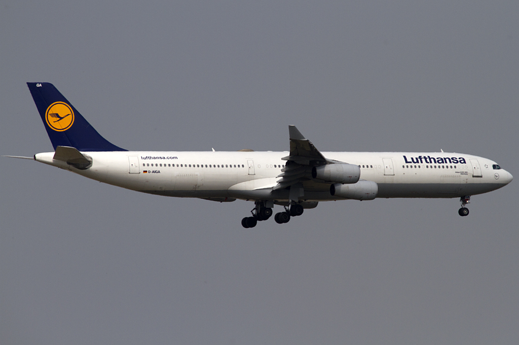 Lufthansa, D-AIGA, Airbus, A340-311, 24.04.2011, FRA, Frankfurt, Germany 




