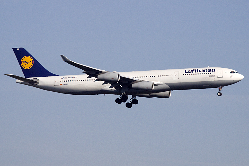 Lufthansa, D-AIGB, Airbus, A340-311, 24.04.2010, FRA, Frankfurt, Germany 


