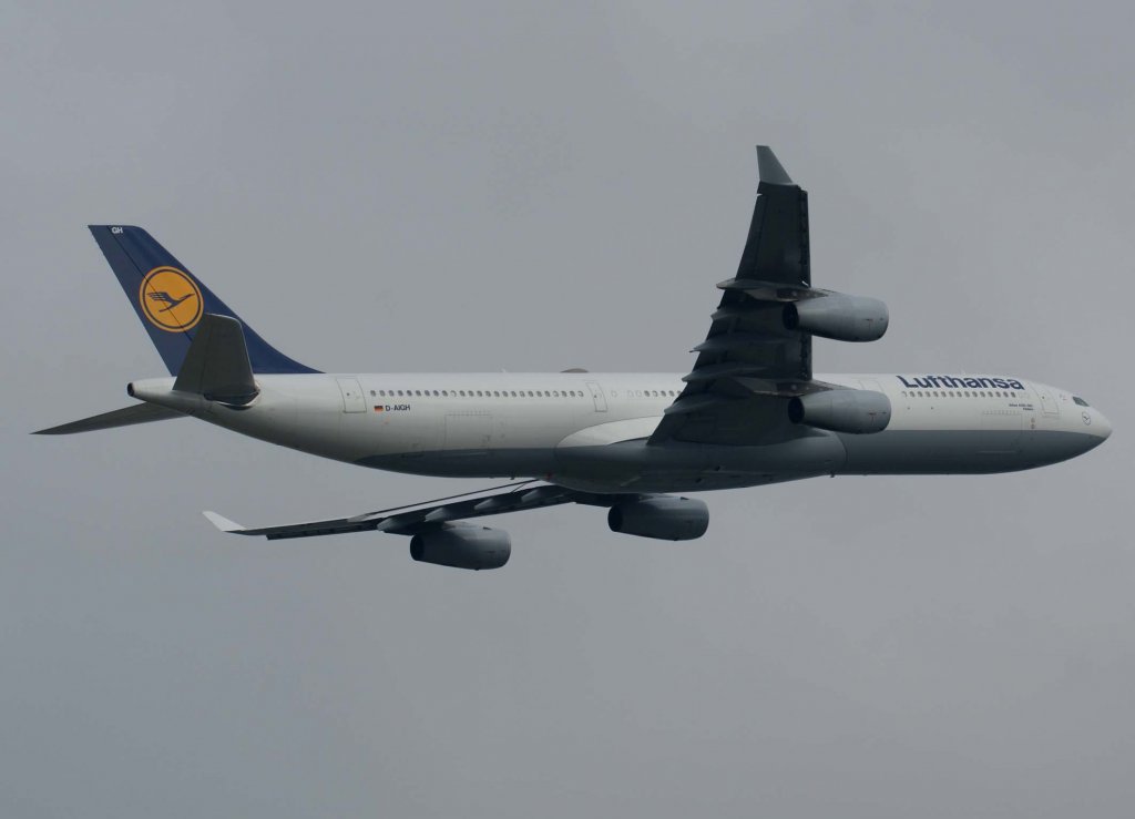 Lufthansa, D-AIGH, Airbus A 340-300 (Koblenz), 2009.09.16, FRA, Frankfurt, Germany
