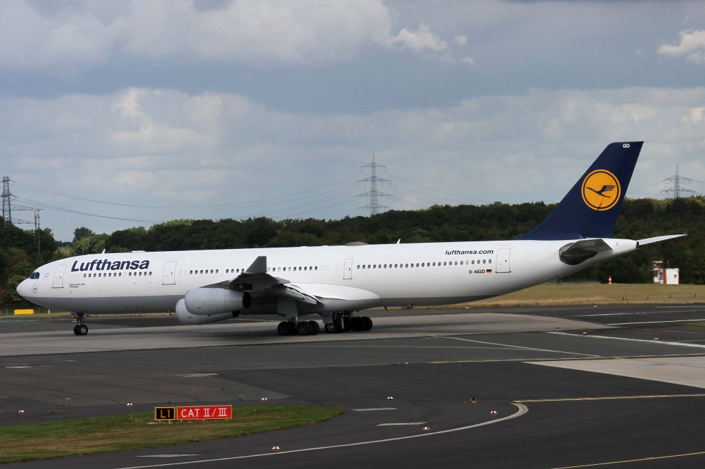 Lufthansa, D-AIGO  Offenbach , Airbus, A 340-300, 22.09.2012, DUS-EDDL, Dsseldorf, Germany