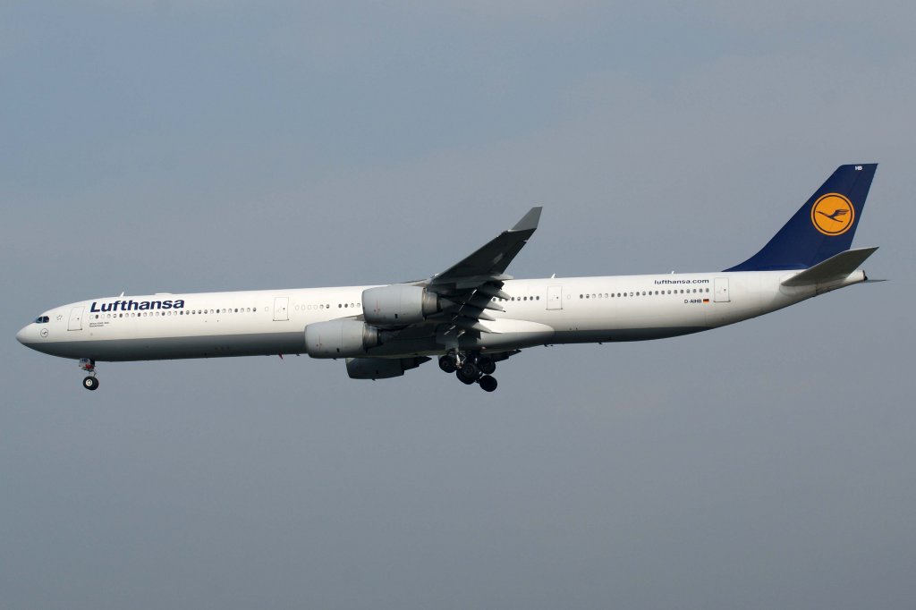 Lufthansa, D-AIHB  Bremerhaven , Airbus, A 340-600, 13.04.2012, FRA-EDDF, Frankfurt, Germany