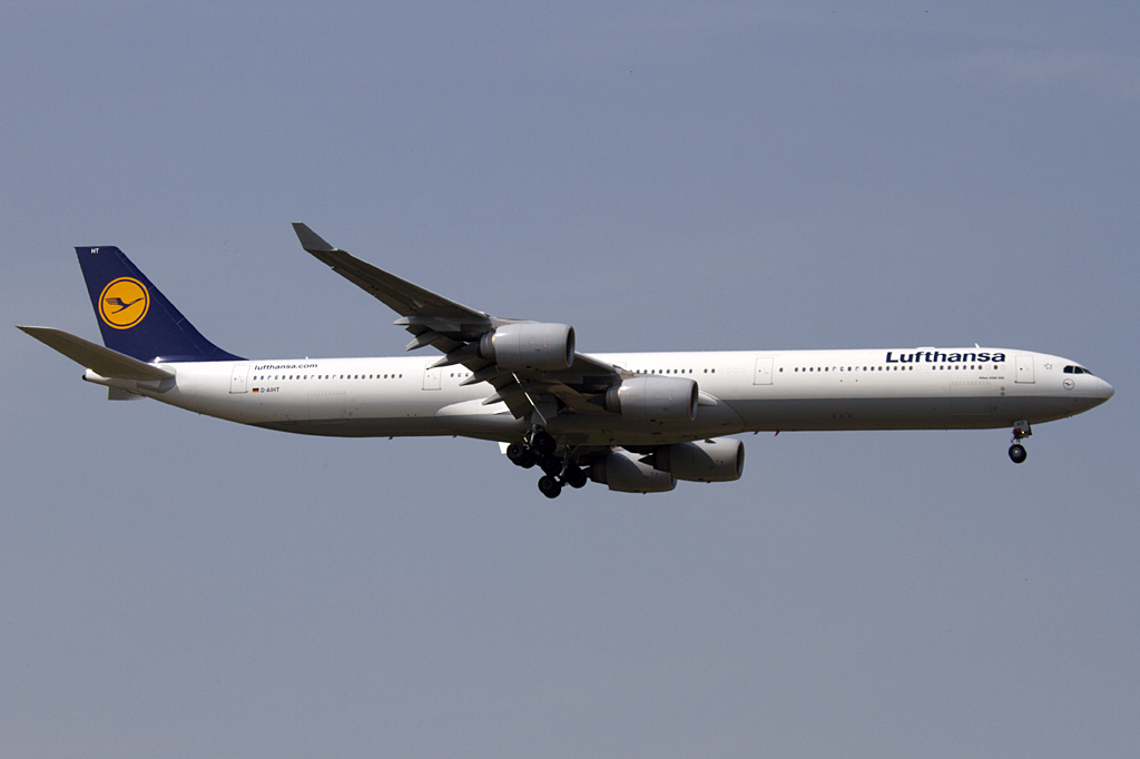 Lufthansa, D-AIHT, Airbus, A340-642X, 24.04.2011, FRA, Frankfurt, Germany 





