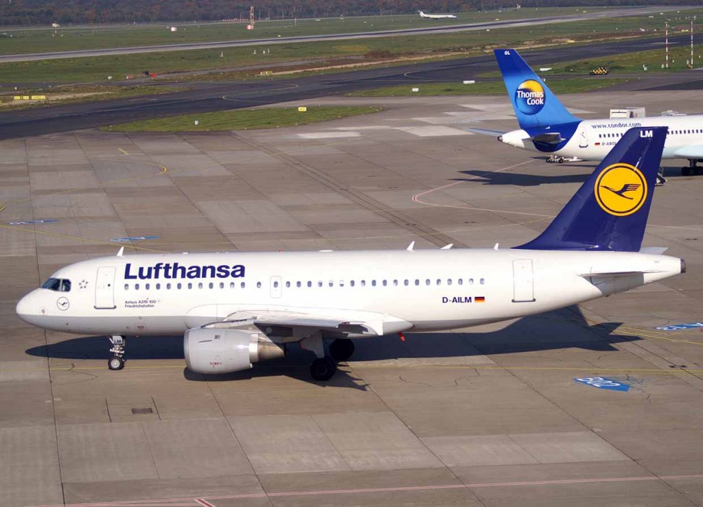 Lufthansa, D-AILM, Airbus A 319-100 (Friedrichshafen), 2007.10.23, DUS, Dsseldorf, Germany