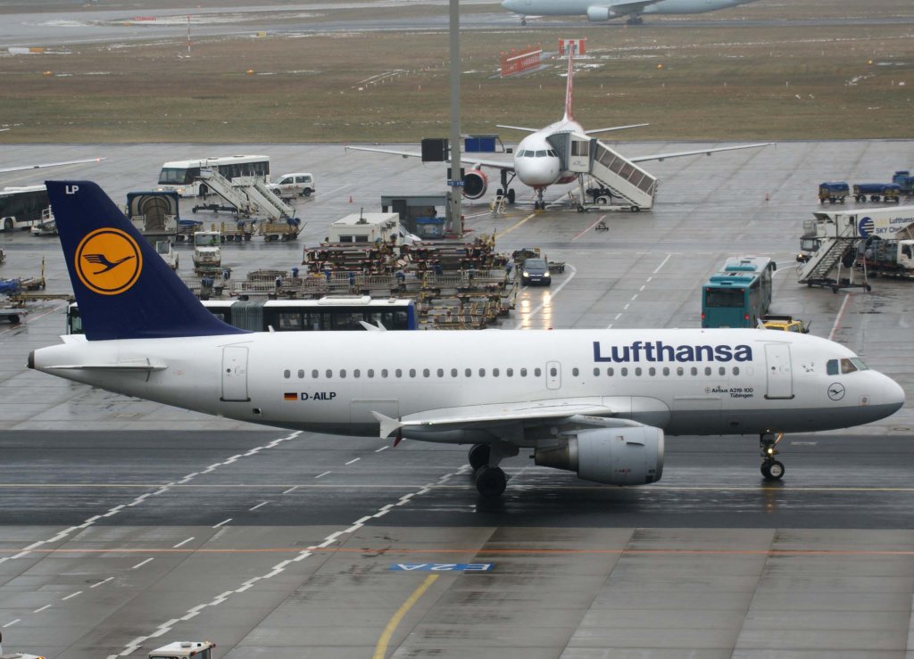 Lufthansa, D-AILP, Airbus A 319-100 (Tbingen), 2010.01.19, FRA, Frankfurt, Germany