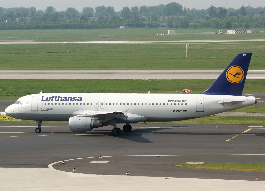 Lufthansa, D-AIPF, Airbus A 320-200  Deggendorf  (lufthansa.com), 29.04.2011, DUS-EDDL, Dsseldorf, Germany 


