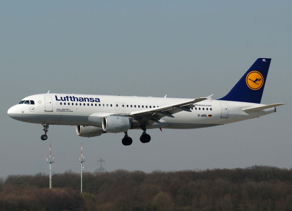 Lufthansa, D-AIPL, Airbus A 320-200  Ludwigshafen am Rein  (lufthansa.com), 20.03.2011, DUS-EDDL, Dsseldorf, Germany

