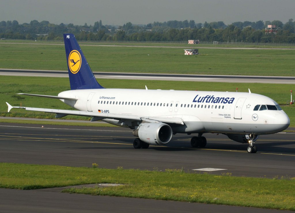 Lufthansa, D-AIPS, Airbus A 320-200  Augsburg  (Sticker-lufthansa.com), 2010.09.23, DUS-EDDL, Dsseldorf, Germany 

